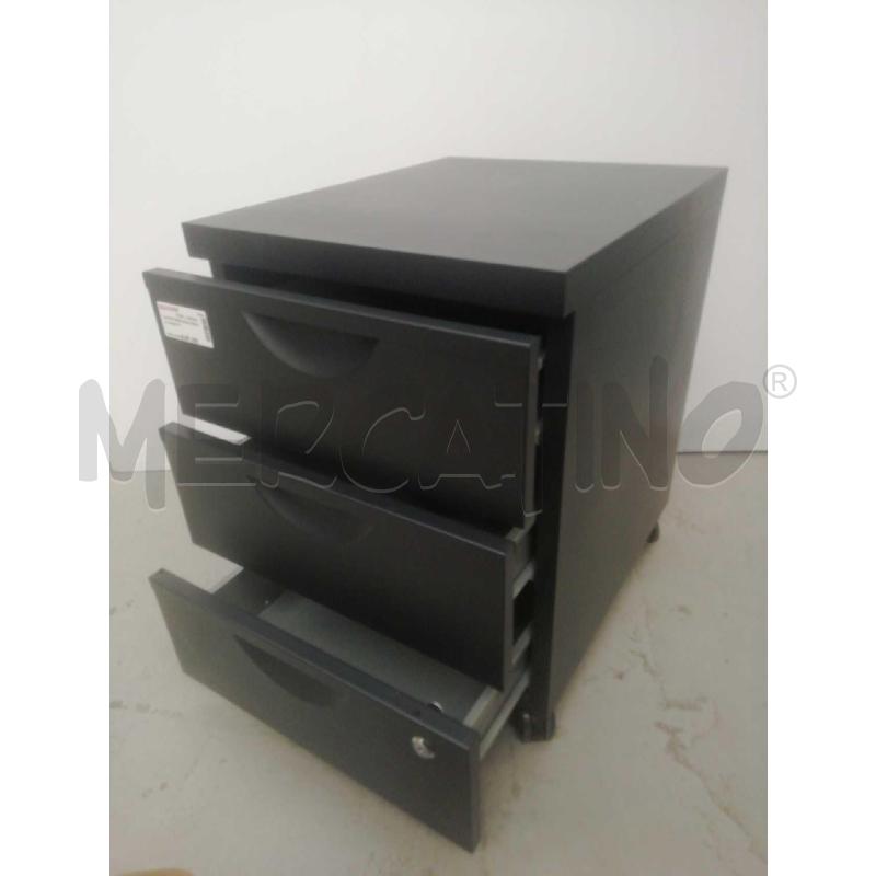 CASSETTIERA IKEA NERA 3 CASSETTI | Mercatino dell'Usato Moncalieri bengasi 4
