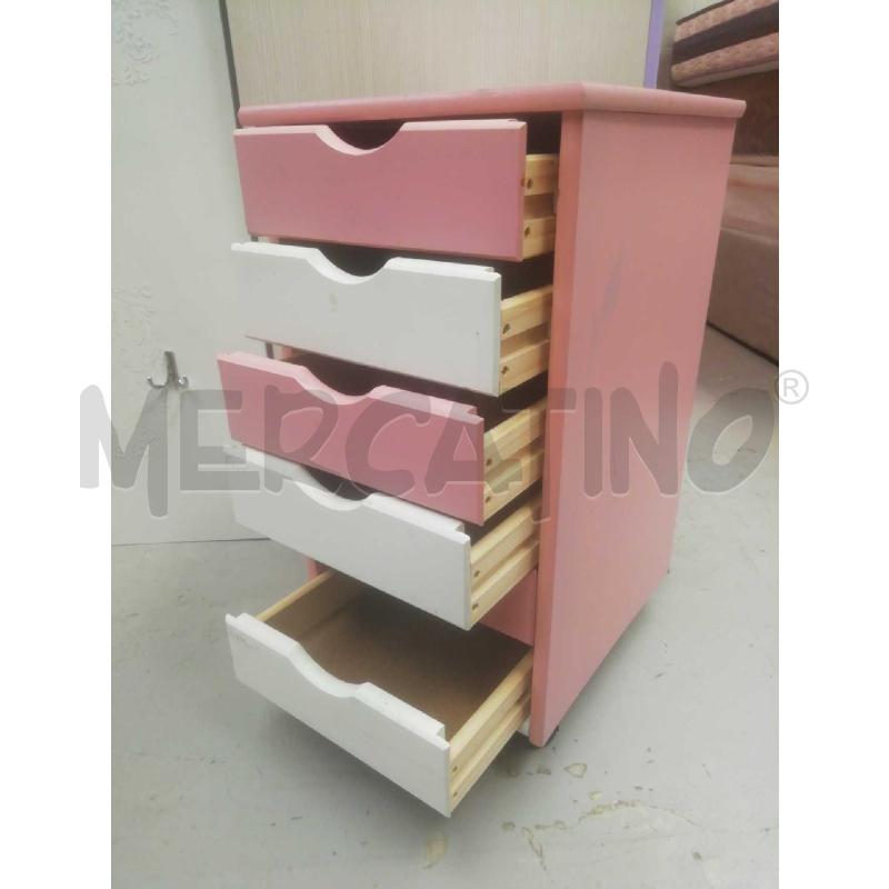 CASSETTIERA ROSA BIANCA | Mercatino dell'Usato Moncalieri bengasi 2