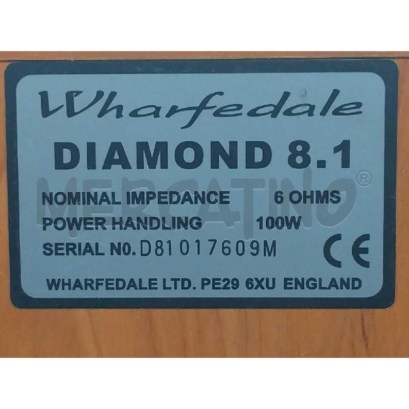 CASSE ACUSTICHE WHARFEDALE DIAMOND 8.1 100 W 6 OHMS COPPIA | Mercatino dell'Usato Moncalieri bengasi 5