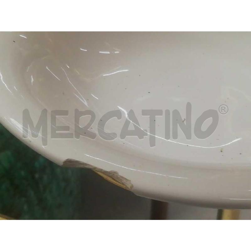 CATINO OTTONATO CON 2 ACCESSORI CERAMICA SPECCHIO | Mercatino dell'Usato Moncalieri bengasi 4
