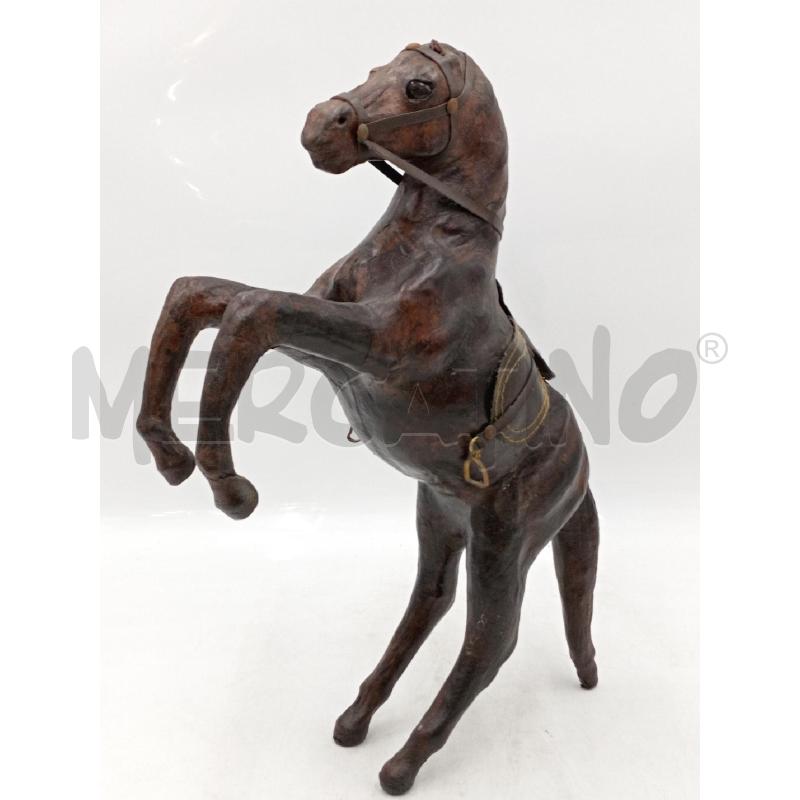 CAVALLINO FODERA CUOIO RAMPANTE ALTO CM 40 | Mercatino dell'Usato Moncalieri bengasi 1