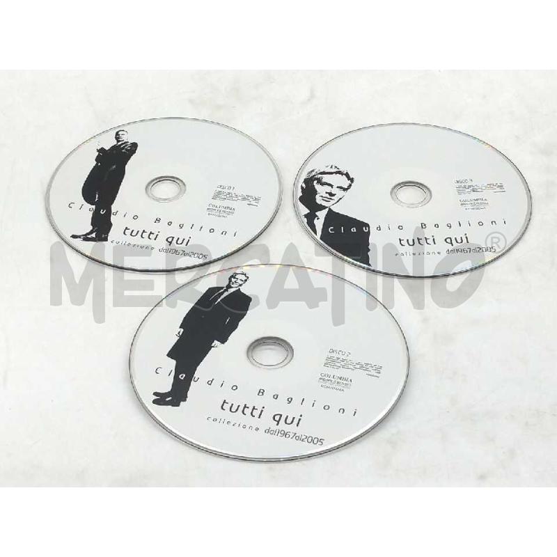 CD COFANETTO CLAUDIO BAGLIONI TUTTI QUI COLLEZIONE 1967/2005 | Mercatino dell'Usato Moncalieri bengasi 5