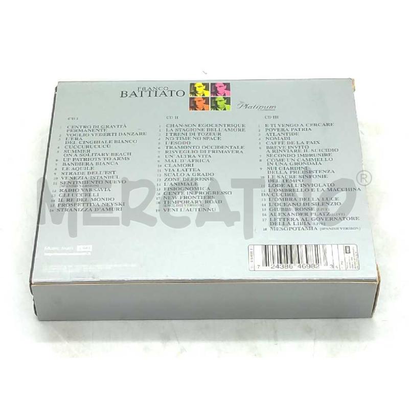 CD COFANETTO THE PLATINUM COLLECTION FRANCO BATTIATO | Mercatino dell'Usato Moncalieri bengasi 2