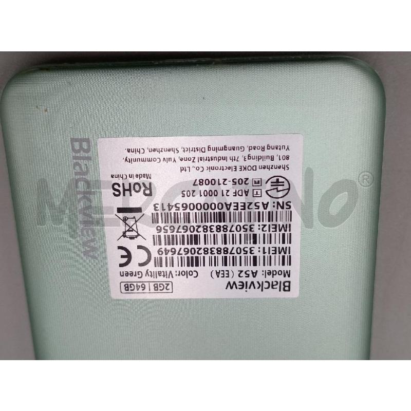 CELLULARE GSM BLACKVIEW A52 2GB ANDROID | Mercatino dell'Usato Moncalieri bengasi 3