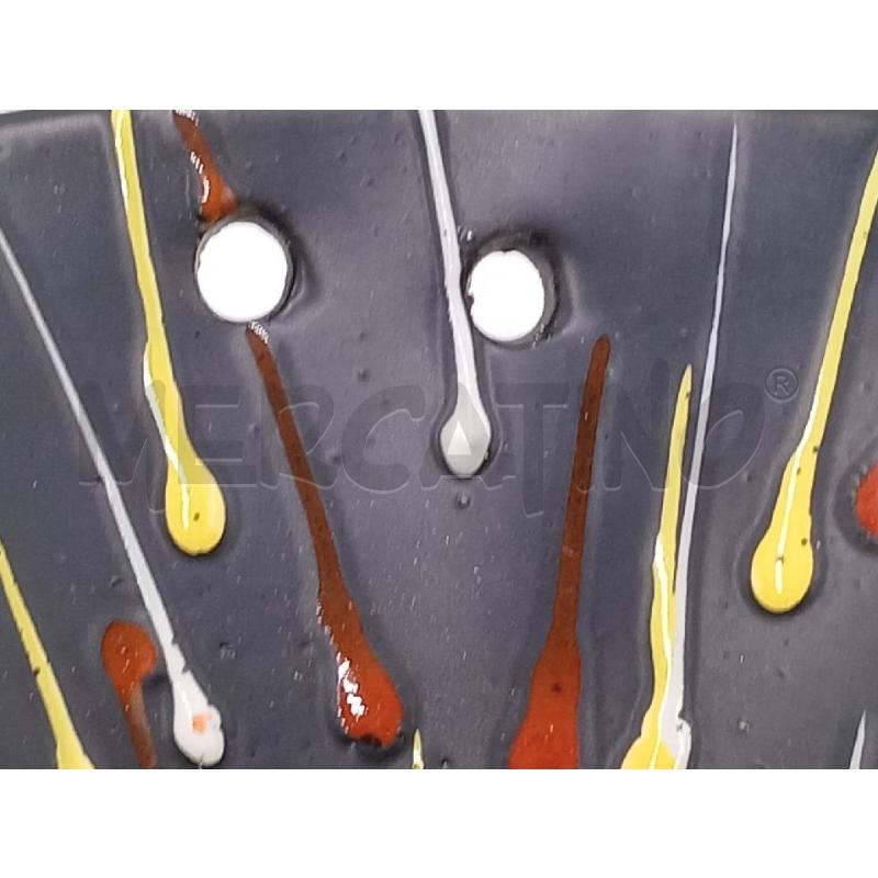 CENTROTAVOLA ANNI 50 SCHIZZI CERAMICA BASE NERA | Mercatino dell'Usato Moncalieri bengasi 4