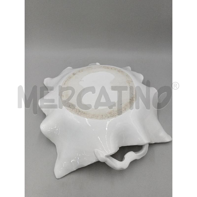 CENTROTAVOLA CERAMICA BIANCA PORTA FRUTTA C/DOPPI MANICI | Mercatino dell'Usato Moncalieri bengasi 4