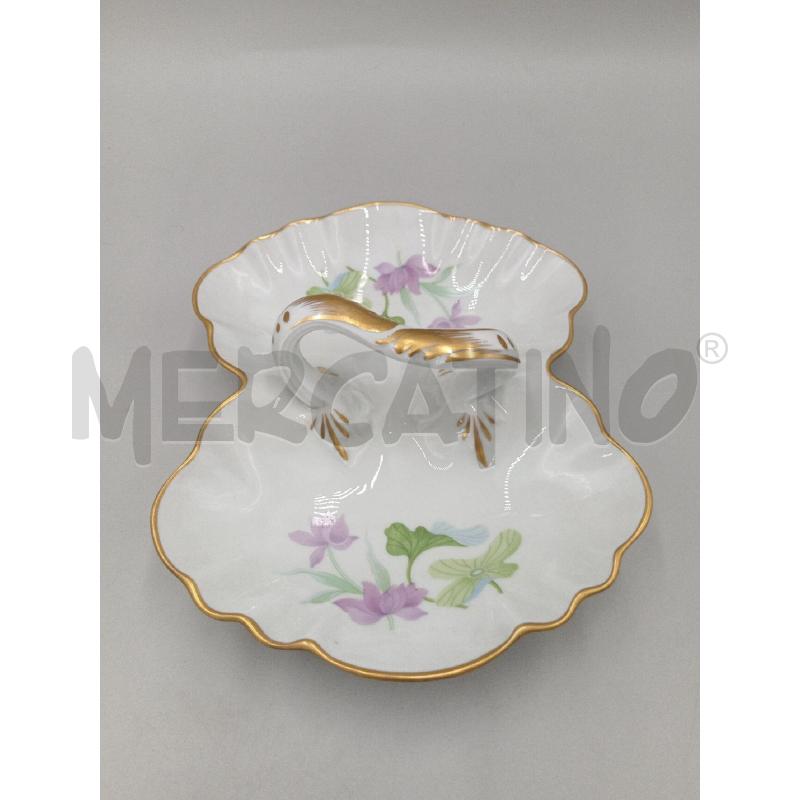 CENTROTAVOLA CERAMICA CON DECORO FIORI LIMOGES | Mercatino dell'Usato Moncalieri bengasi 3