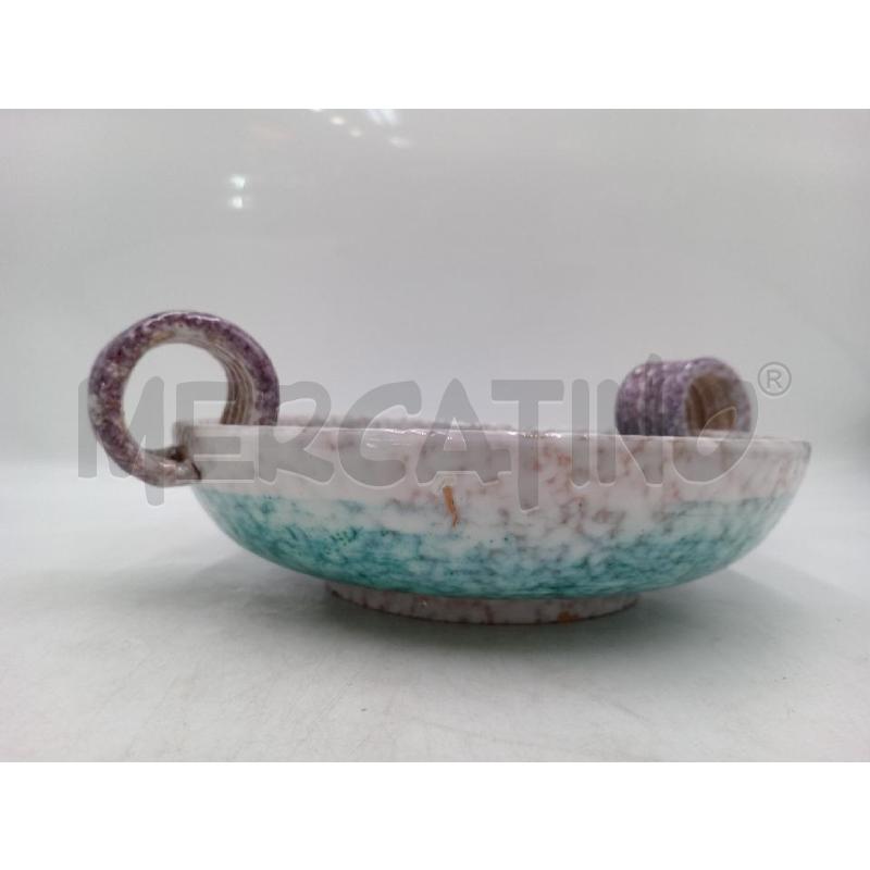 CENTROTAVOLA CERAMICA ERRETI DOPPI MANICI ANELLI VIOLA  | Mercatino dell'Usato Moncalieri bengasi 4