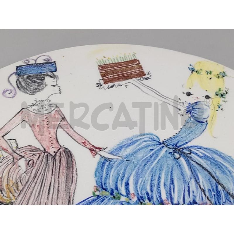 CENTROTAVOLA CERAMICA ROTONDA HAPPY BIRTHDAY TO YOU ITALY | Mercatino dell'Usato Moncalieri bengasi 2