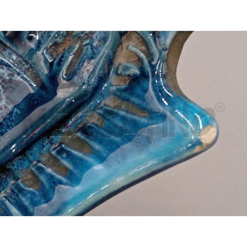 CENTROTAVOLA CERAMICA VALLAURIS FORMA PESCE BLU  | Mercatino dell'Usato Moncalieri bengasi 2