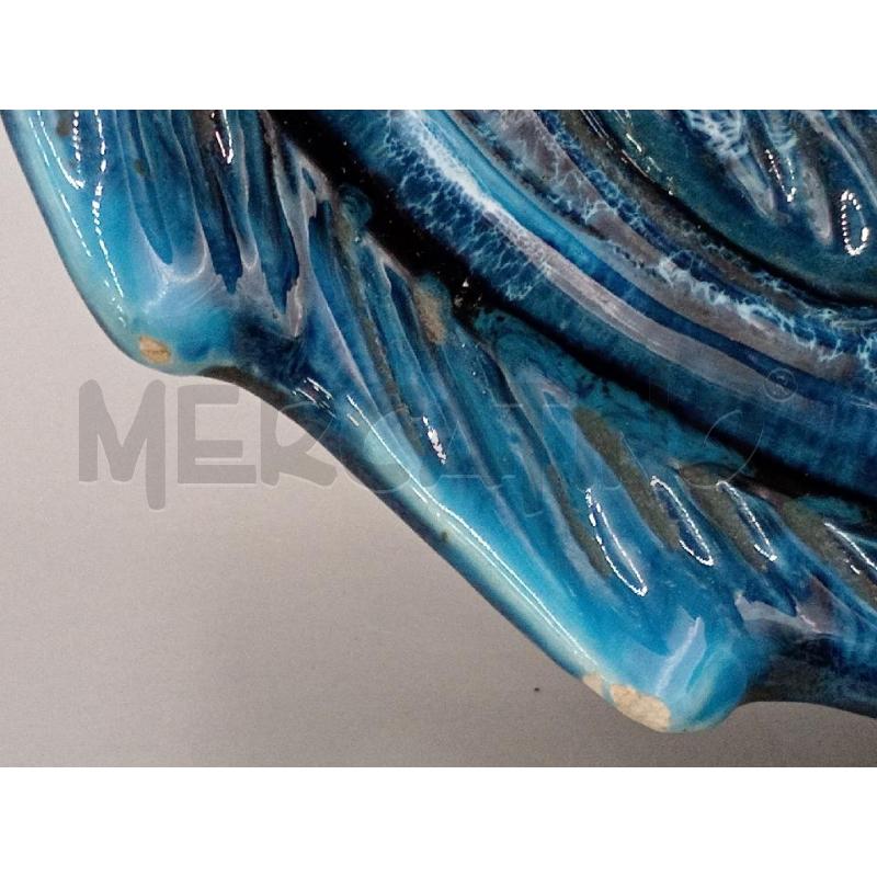CENTROTAVOLA CERAMICA VALLAURIS FORMA PESCE BLU  | Mercatino dell'Usato Moncalieri bengasi 3
