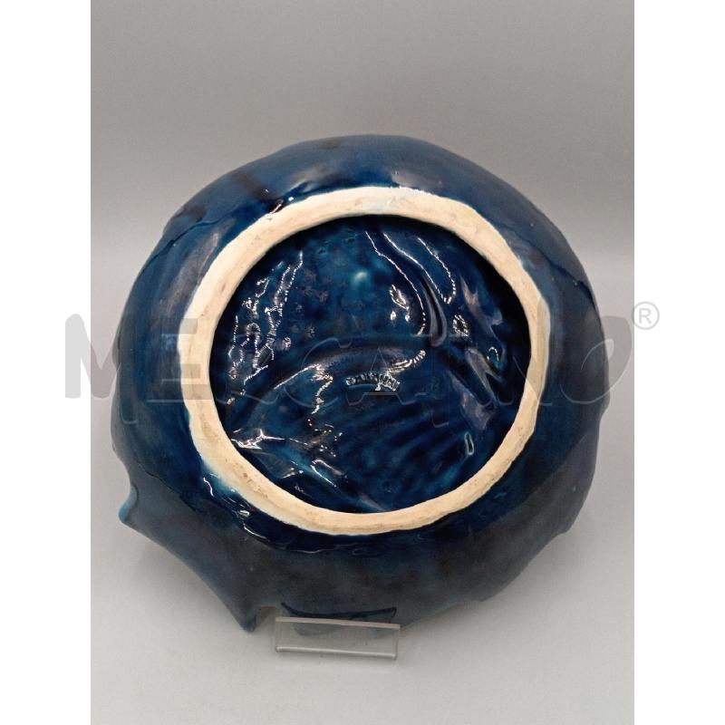 CENTROTAVOLA CERAMICA VALLAURIS FORMA PESCE BLU  | Mercatino dell'Usato Moncalieri bengasi 4