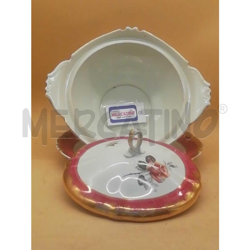 CENTROTAVOLA CERAMICA ZUPPIERA C/COPERCHIO E PIATTO ABBINATO  | Mercatino dell'Usato Moncalieri bengasi 2