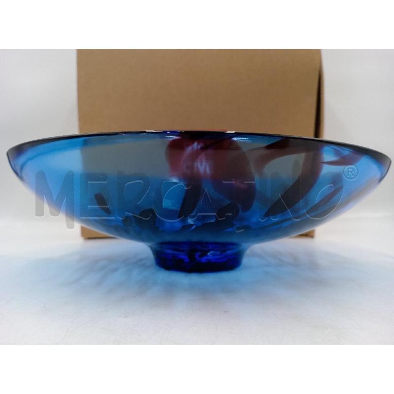 CENTROTAVOLA VETRO COBALTINO AZZURRO C/SCATOLA GALLERIA  | Mercatino dell'Usato Moncalieri bengasi 4
