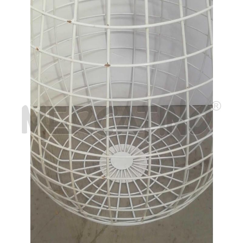 CESTA QUADRETTI TRAFORATA METALLO | Mercatino dell'Usato Moncalieri bengasi 2