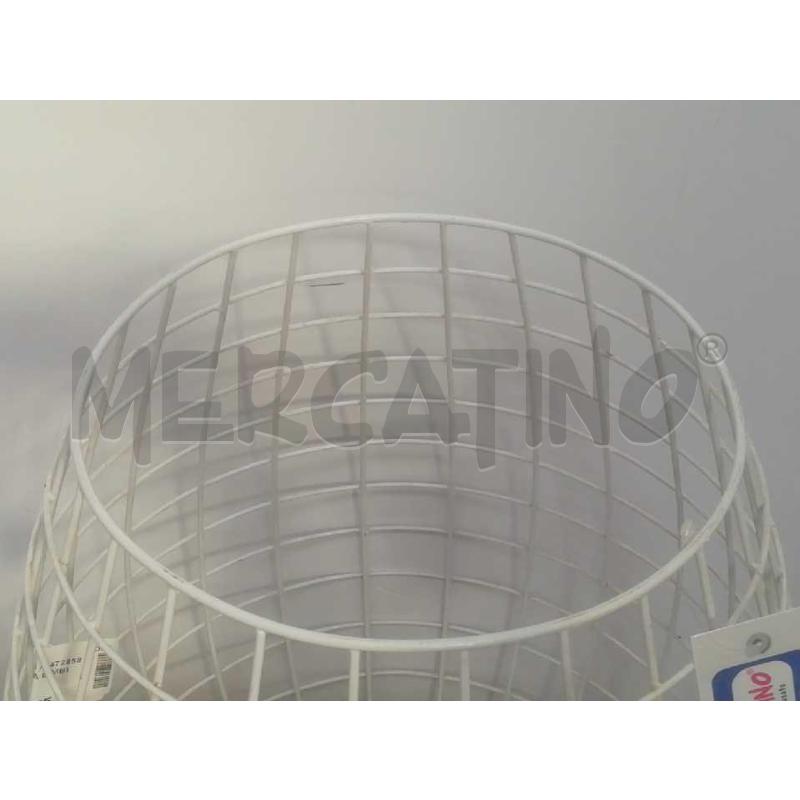 CESTA QUADRETTI TRAFORATA METALLO | Mercatino dell'Usato Moncalieri bengasi 3