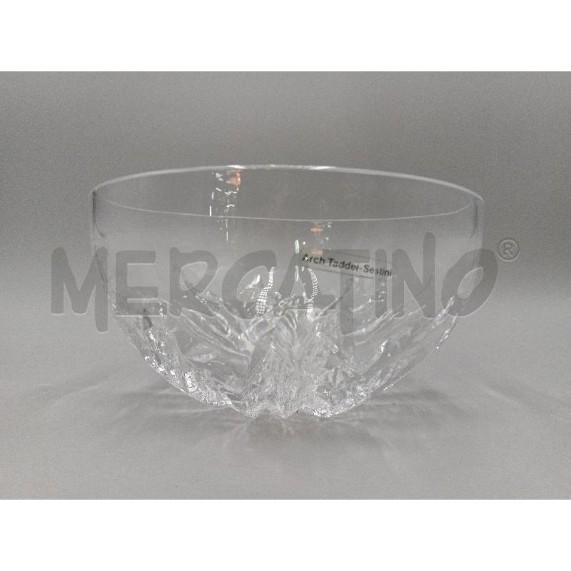 CESTELLO CRISTALLO DESIGN ARCH. TADDEI SESTINI  | Mercatino dell'Usato Moncalieri bengasi 1