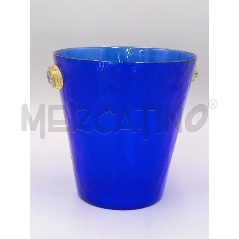 CESTELLO VETRO BLU | Mercatino dell'Usato Moncalieri bengasi 1