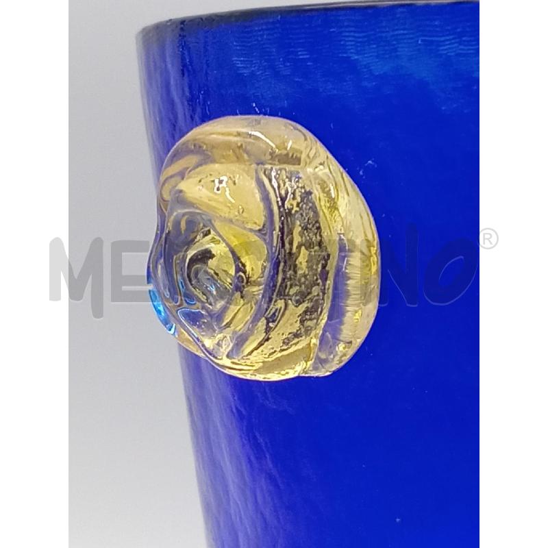 CESTELLO VETRO BLU | Mercatino dell'Usato Moncalieri bengasi 3