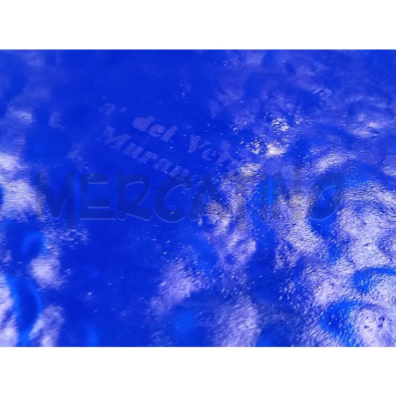 CESTELLO VETRO BLU | Mercatino dell'Usato Moncalieri bengasi 5