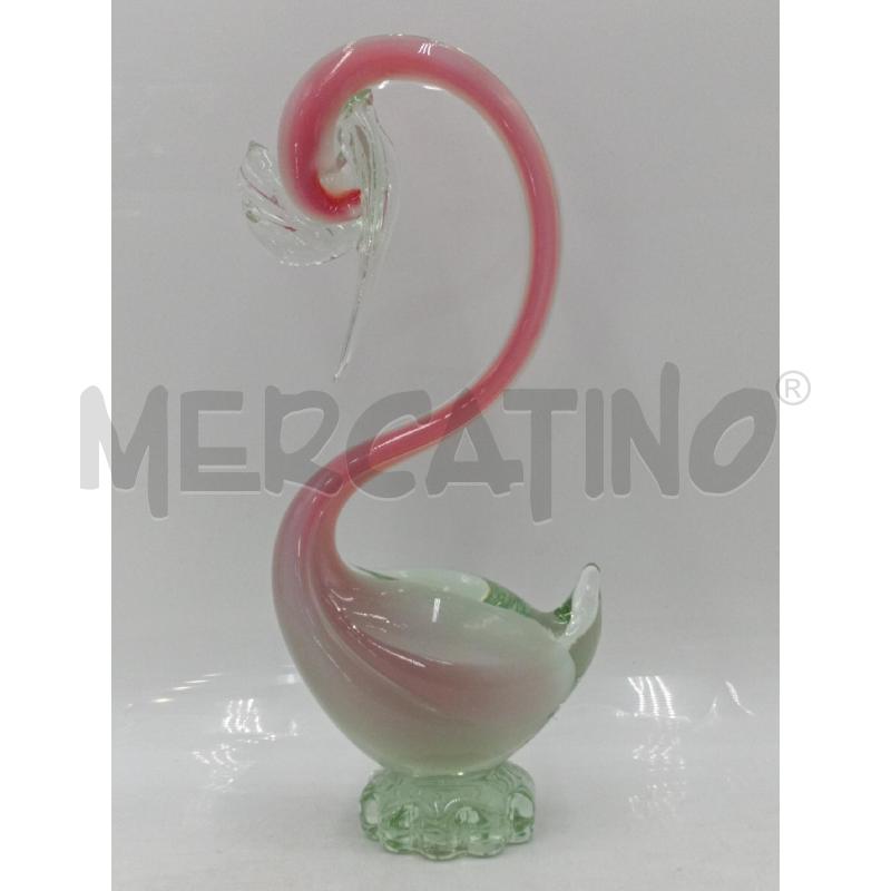 CIGNO  VETRO SOFFIATO ALTO CM 30 | Mercatino dell'Usato Moncalieri bengasi 1