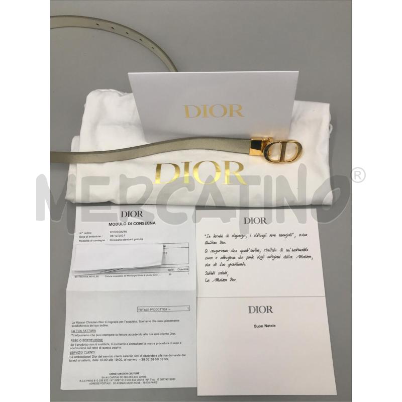 CINTURA DONNA CHRISTIAN DIOR ARGENTATA REVERSIBILE | Mercatino dell'Usato Moncalieri bengasi 5