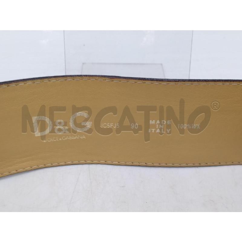 CINTURA DONNA DOLCE & GABBANA PELLE MARRONE ARANCIO | Mercatino dell'Usato Moncalieri bengasi 3