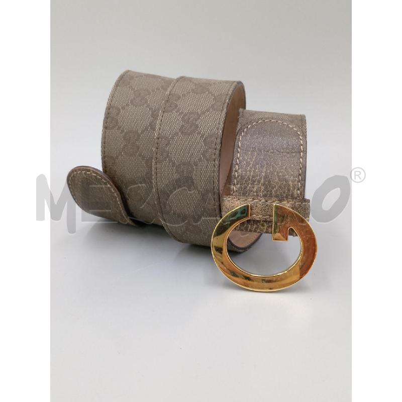 CINTURA DONNA GUCCI VERDE  FIBBIA DORATA | Mercatino dell'Usato Moncalieri bengasi 2
