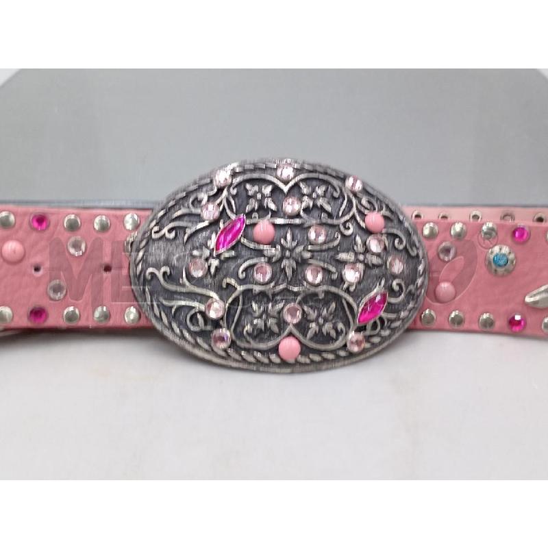 CINTURA DONNA NANNI ROSA CON INSERTI ACCIAIO | Mercatino dell'Usato Moncalieri bengasi 3