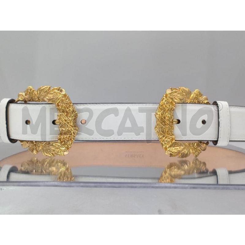 CINTURA DONNA VERSACE BIANCA CON FIBBIA DORATA | Mercatino dell'Usato Moncalieri bengasi 4