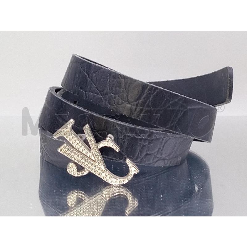 CINTURA DONNA VERSACE JEANS COUTURE NERO LOGO BRILLANTINI | Mercatino dell'Usato Moncalieri bengasi 1