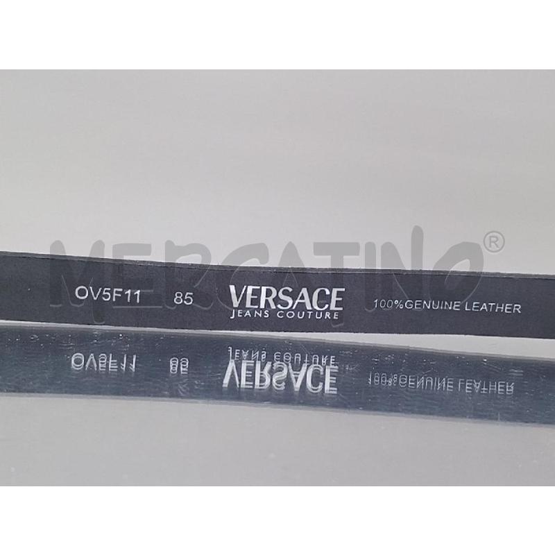 CINTURA DONNA VERSACE JEANS COUTURE NERO LOGO BRILLANTINI | Mercatino dell'Usato Moncalieri bengasi 2