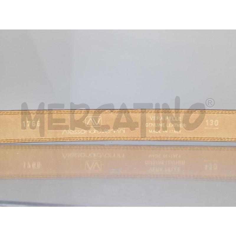 CINTURA UOMO ALSSANDRO VANNINI BEIGE  | Mercatino dell'Usato Moncalieri bengasi 2