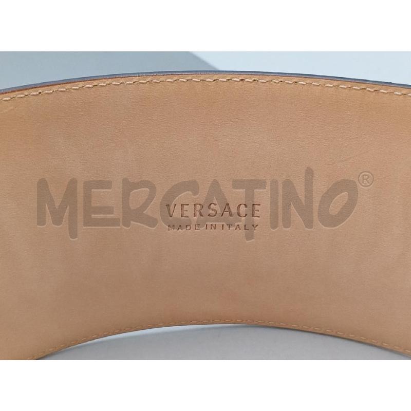 CINTURA VERSACE NERA CON FIBBIA DORATA | Mercatino dell'Usato Moncalieri bengasi 2