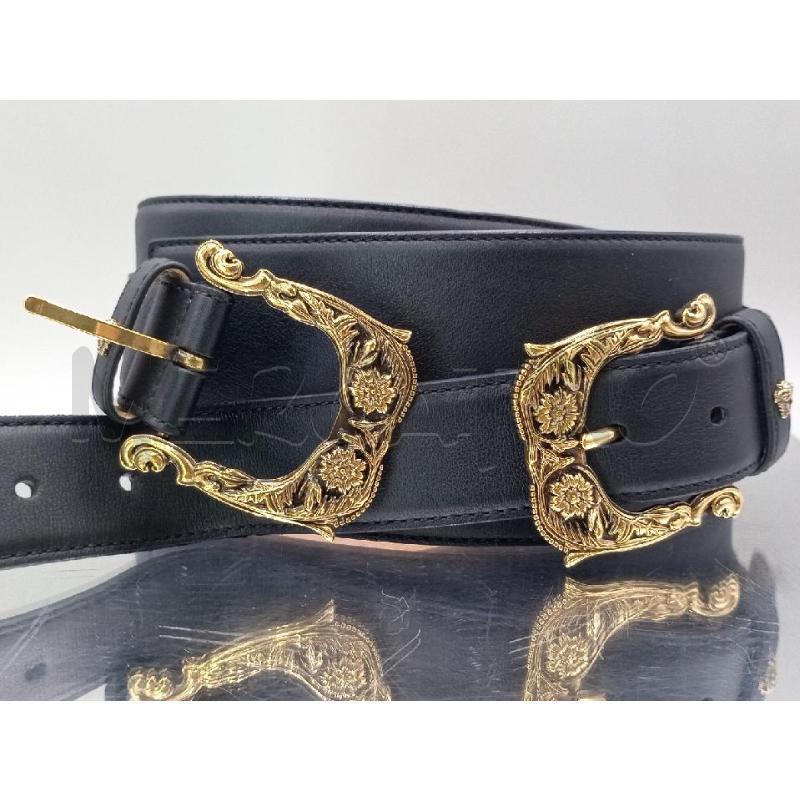 CINTURA VERSACE NERA CON FIBBIA DORATA | Mercatino dell'Usato Moncalieri bengasi 4