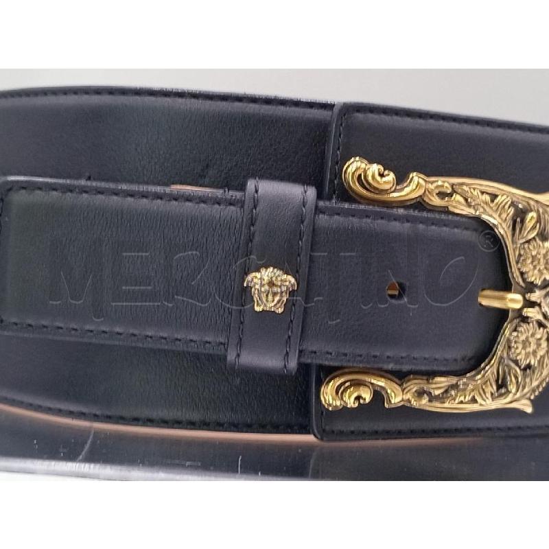 CINTURA VERSACE NERA CON FIBBIA DORATA | Mercatino dell'Usato Moncalieri bengasi 5