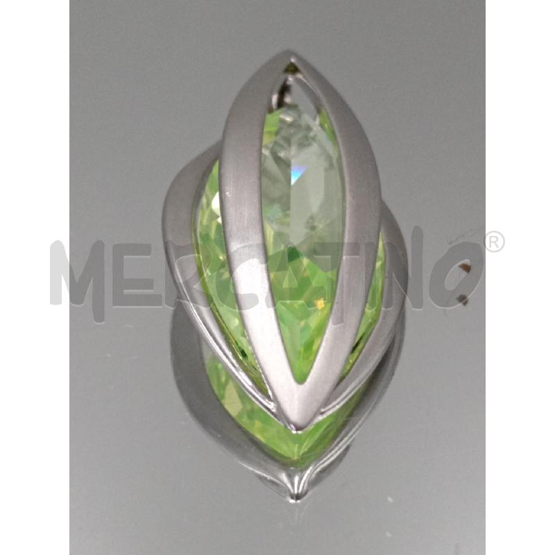 CIONDOLO ACCIAIOP CRISTALLO VERDE | Mercatino dell'Usato Moncalieri bengasi 2