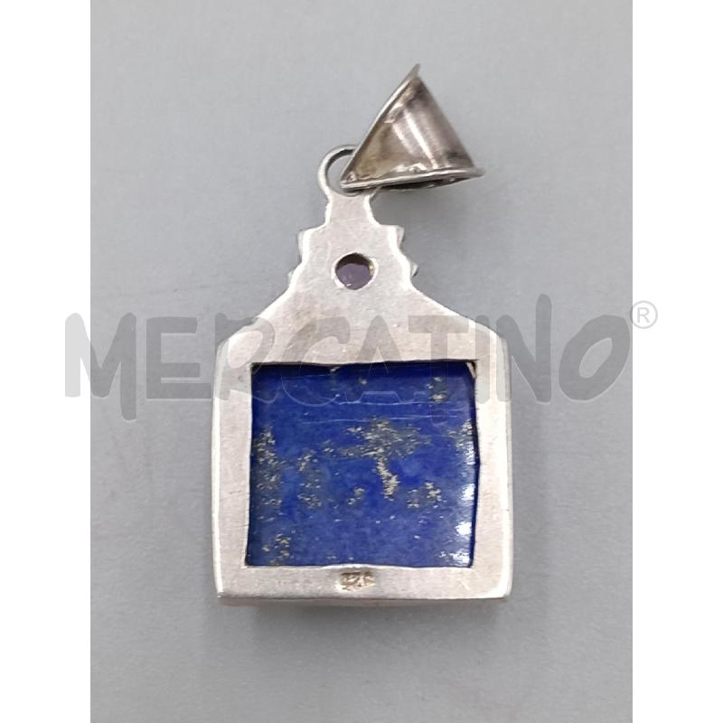 CIONDOLO ARGENTATO PIETRA BLU | Mercatino dell'Usato Moncalieri bengasi 2