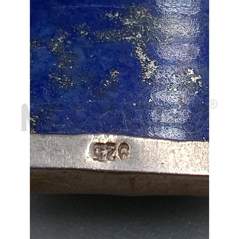 CIONDOLO ARGENTATO PIETRA BLU | Mercatino dell'Usato Moncalieri bengasi 3