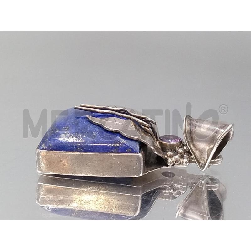 CIONDOLO ARGENTATO PIETRA BLU | Mercatino dell'Usato Moncalieri bengasi 4