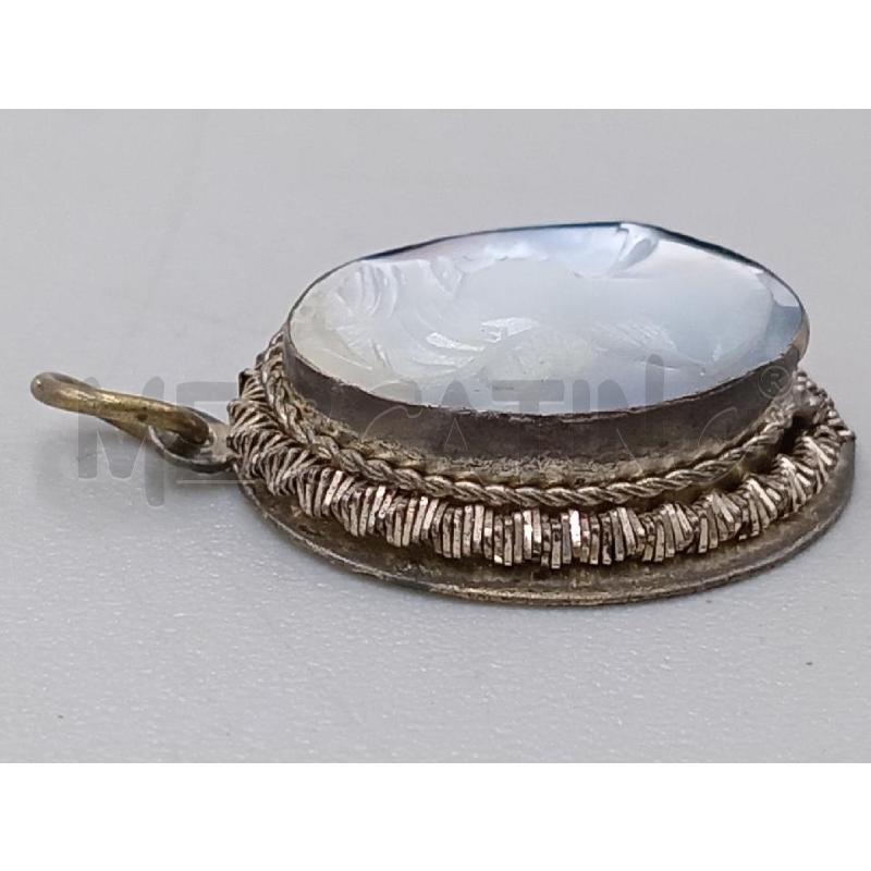 CIONDOLO CAMEO ARGENTATO | Mercatino dell'Usato Moncalieri bengasi 2