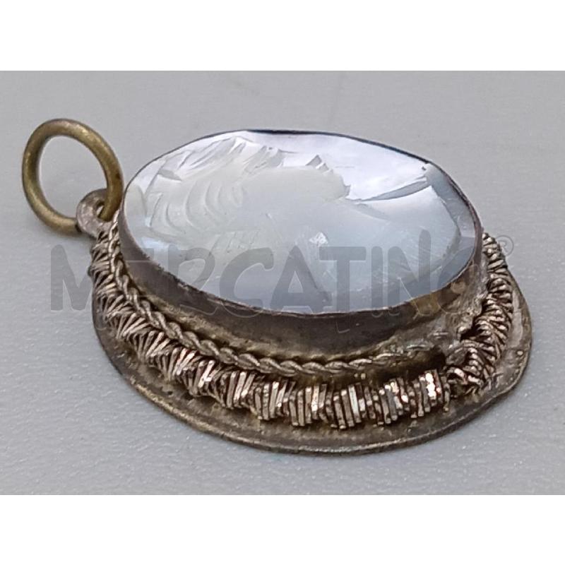 CIONDOLO CAMEO ARGENTATO | Mercatino dell'Usato Moncalieri bengasi 4