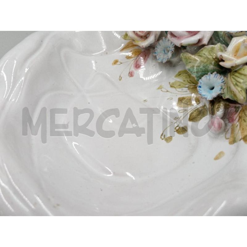 CIOTOLA CERAMICA ALBISOLA DECORO FLOREALE  | Mercatino dell'Usato Moncalieri bengasi 3