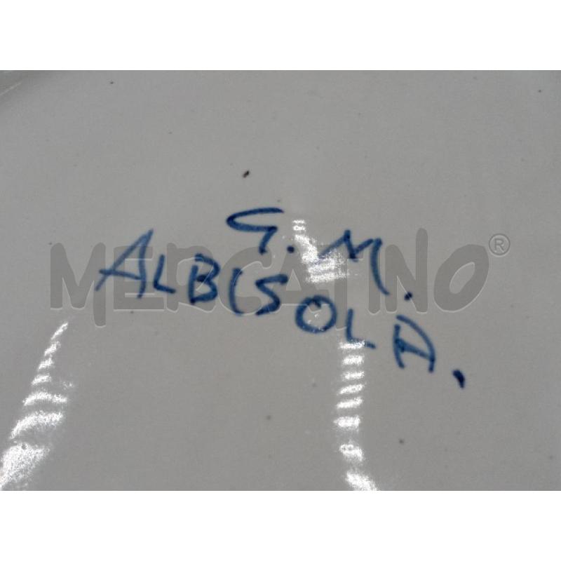 CIOTOLA CERAMICA ALBISOLA DECORO FLOREALE  | Mercatino dell'Usato Moncalieri bengasi 5