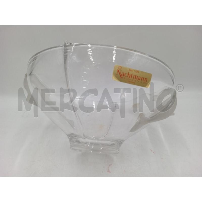 CIOTOLA VASO VETRO DESIGN NACHTMANN LAVORAZIONE DELFINI  | Mercatino dell'Usato Moncalieri bengasi 4