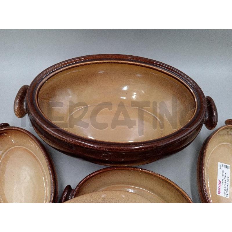 CIOTOLE PZ.6+1 ZUPPIERA CERAMICA PARESCHI LAVENO FORMA OVALI  | Mercatino dell'Usato Moncalieri bengasi 4
