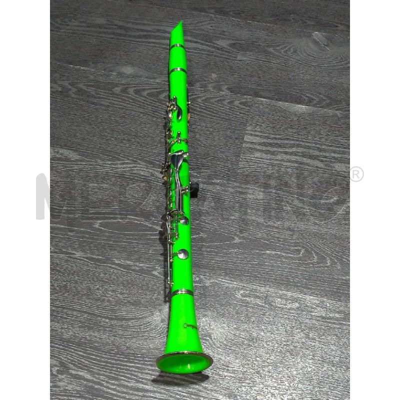 CLARINETTO CHERRYSTONE PLASTIFICATO VERDE ACIDO  | Mercatino dell'Usato Moncalieri bengasi 1