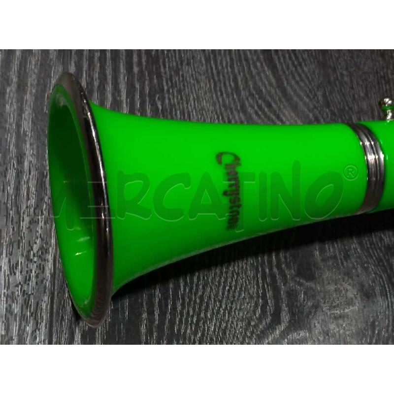 CLARINETTO CHERRYSTONE PLASTIFICATO VERDE ACIDO  | Mercatino dell'Usato Moncalieri bengasi 2