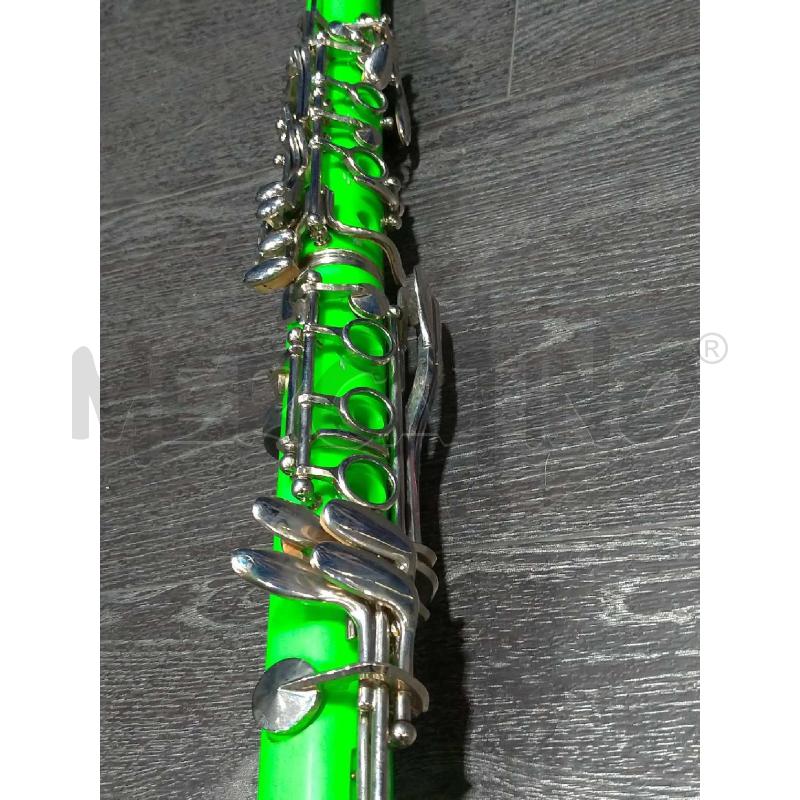 CLARINETTO CHERRYSTONE PLASTIFICATO VERDE ACIDO  | Mercatino dell'Usato Moncalieri bengasi 3