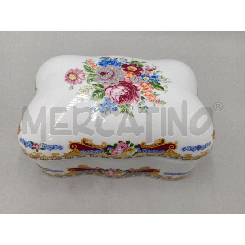COFANETTO CERAMICA STILE LIMOGES C/DECORO FLORALE  | Mercatino dell'Usato Moncalieri bengasi 2